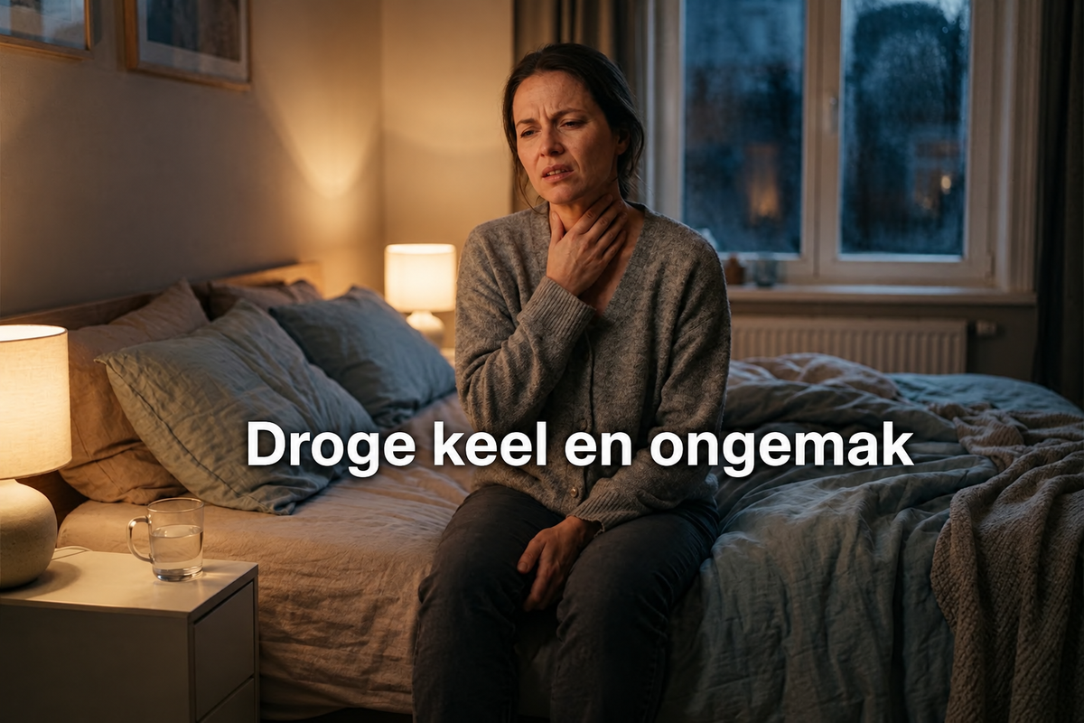 Foto droge keel zonder smiley