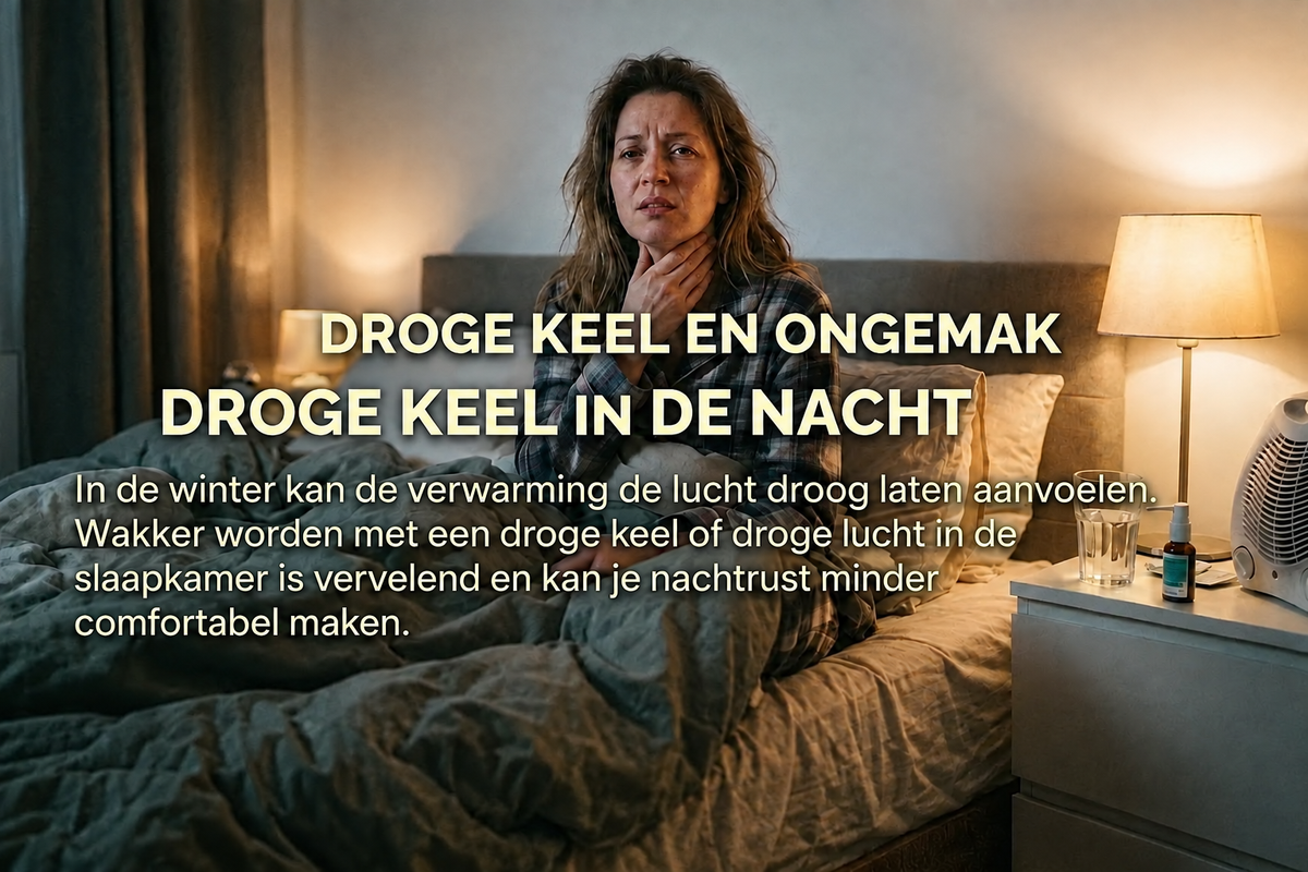 Foto met de tekst Droge keel in de nacht